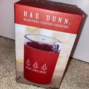 🔥 FLASH SALE 🔥NIB Rae Dunn Coffee BEAN 🫘 Coffee Grinder making spirits bright